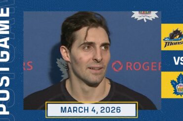 Vinni Lettieri | Postgame vs. Cleveland Monsters | March 04, 2026