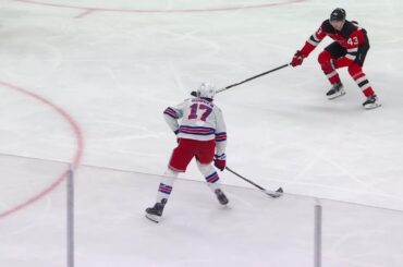 Will Borgen scores a goal against the New Jersey Devils