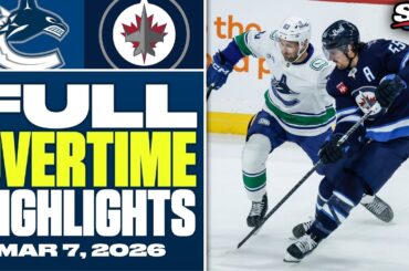 Vancouver Canucks at Winnipeg Jets | FULL Overtime Highlights - March 7, 2026