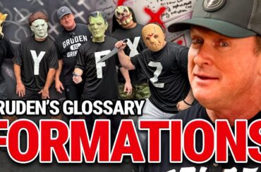 Gruden Explains Basic Offensive Formations | Gruden’s Glossary