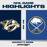NHL Highlights | Predators vs. Sabres - March 7, 2026
