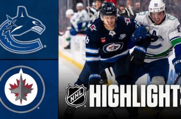 Canucks vs. Jets | NHL Highlights | March 07, 2026