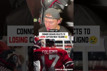 Connor Bedard REACTS to the Chicago Blackhawks Trading Nick Foligno💔