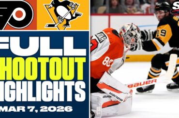 Philadelphia Flyers at Pittsburgh Penguins | FULL Shootout Highlights - March 7, 2026