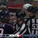Jakub Voráček goes after Trent Frederic not happy with the late trip on Cole Silinger