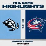 NHL Highlights | Mammoth vs. Blue Jackets - March 7, 2026