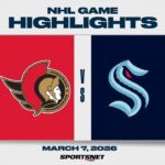 NHL Highlights | Senators vs. Kraken - March 7, 2026