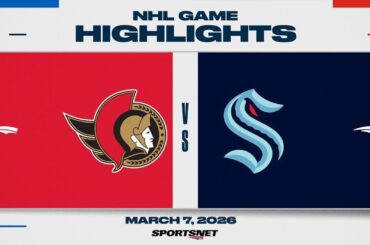 NHL Highlights | Senators vs. Kraken - March 7, 2026