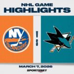 NHL Highlights | Islanders vs. Sharks - March 7, 2026