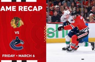 Blackhawks vs. Canucks Game Highlights | 3.6.26
