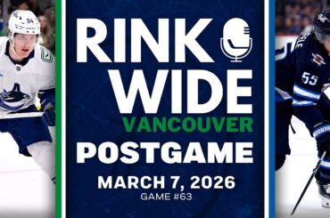 RINK WIDE POST-GAME: Vancouver Canucks at Winnipeg Jets | Game #63 - Mar. 7, 2026
