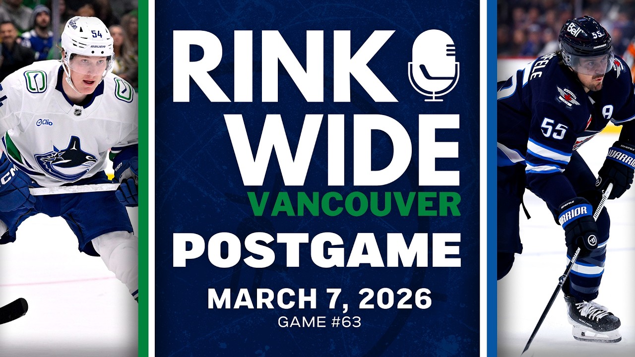 RINK WIDE POST-GAME: Vancouver Canucks at Winnipeg Jets | Game #63 - Mar. 7, 2026