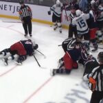 Columbus Blue Jackets Vs Utah Mammoth Line Brawl