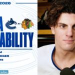 Zeev Buium, Teddy Blueger & Adam Foote Pre-Game Media | Canucks at Blackhawks (Mar 6, 2026)