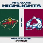 NHL Highlights | Wild vs. Avalanche - March 8, 2026