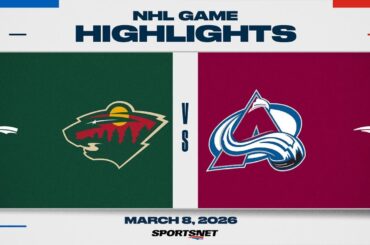 NHL Highlights | Wild vs. Avalanche - March 8, 2026