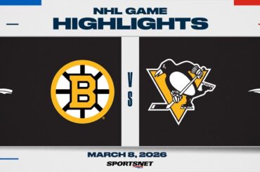 NHL Highlights | Bruins vs. Penguins - March 8, 2026