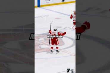 Moritz Seider nets a nice shot from the point in New Jersey