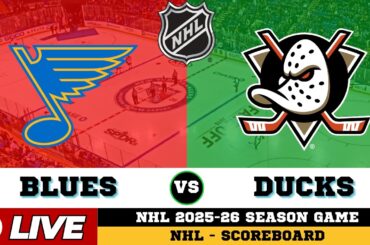 🔴LIVE : St. Louis Blues Vs Anaheim Ducks | NHL 2026 | NHL Live SCOREBOARD