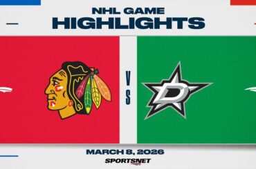NHL Highlights | Blackhawks vs. Stars - March 8, 2026