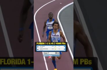 45.3 indoor PBs for Florida duo Justin Braun and Jayden Horton-Mims in SEC 400m prelim 🐊
