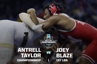 Antrell Taylor vs. Joey Blaze: 2025 NCAA wrestling championship (157 pounds)