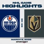 NHL Highlights | Oilers vs. Golden Knights - March 8, 2026