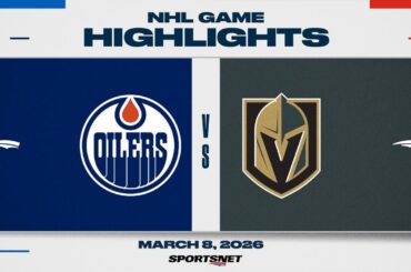 NHL Highlights | Oilers vs. Golden Knights - March 8, 2026