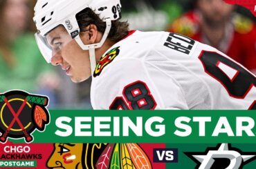 BLACKHAWKS POSTGAME: Bedard’s Late Goal NOT ENOUGH in OT Loss vs Dallas Stars | CHGO Blackhawks