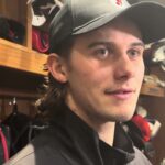 Jack Hughes speaks after scoring HAT TRICK vs. Rangers