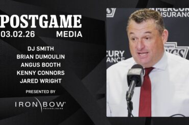 MEDIA: Angus Booth, Jared Wright, Kenny Connors, Brian Dumoulin, and DJ Smith | 03.02.26 v COL