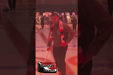 NJ Devils Timo Meier Curling #njdevils #shorts #short #shortsvideo