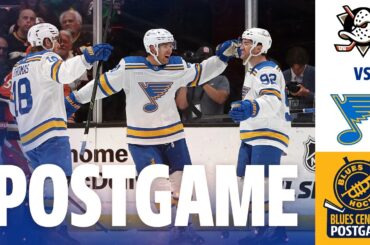 Blues Sweep Road Trip 4–0, Drouin Scores in Debut, Hofer Shutout vs Ducks | Blues Central Postgame