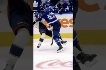 MCCABE WITH A HUGE HIT! #nhl #leafs #hockey #BlueJackets