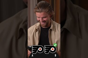 Can Ersson figure out which Flyers logo is real? 💭  #hockey #nhl #europe #logos #nhllogos #logoquiz