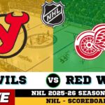 🔴LIVE : Detroit Red Wings Vs New Jersey Devils | NHL 2026 | NHL Live SCOREBOARD