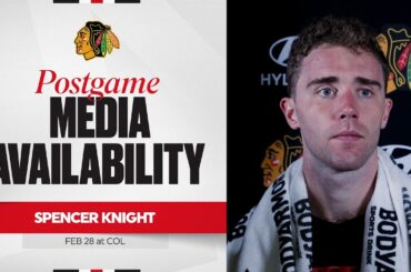 “Come into every moment and be present.” | Spencer Knight Postgame 2.28.26