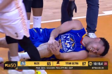 NLEX's Mike Nieto CARRIED OUT OF COURT in 4Q | PBA Season 50 Philippine Cup