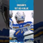 Drouin on the board with the Blues
