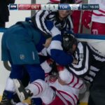 Referees can’t separate Martin and Ott during fight