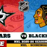 🔴LIVE : Chicago Blackhawks Vs Dallas Stars | NHL 2026 | NHL Live SCOREBOARD