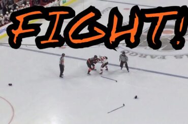 Joel Farabee vs. Jean-Gabriel Pageau Fight - 12/7/19