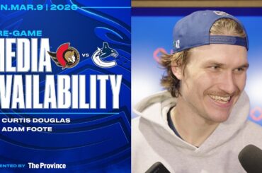 Curtis Douglas & Adam Foote Pre-Game Media | Canucks vs. Senators (Mar 9, 2026)