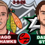 Chicago Blackhawks vs Dallas Stars NHL Hockey Live Game Cast & Audio