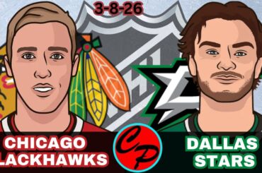 Chicago Blackhawks vs Dallas Stars NHL Hockey Live Game Cast & Audio