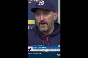 Ovechkin on Carlson Trade: "Toughest Day of My Career" 😢