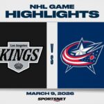NHL Highlights | Kings vs. Blue Jackets - March 9, 2026