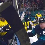 He got rocked by a shrimp...lol