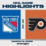 NHL Highlights | Rangers vs. Flyers - March 9, 2026