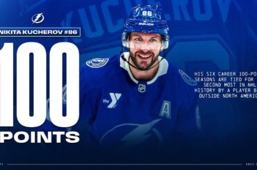 Kucherov joins the 100-point club!